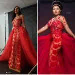 A Model Wore That Controversial Wedding Dress Before Mercy Aigbe (photos)
