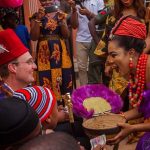 Oyinbo Man Rocks Isiagu And Agbada In Traditional Wedding Photos