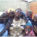 Soldier In Ngala, Borno Surrounded By Ladies For Selfie (Photos)