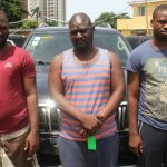 Cars, Laptops Recovered As EFCC Arrest Three ‘Yahoo’ Boys In Lagos (Photos)